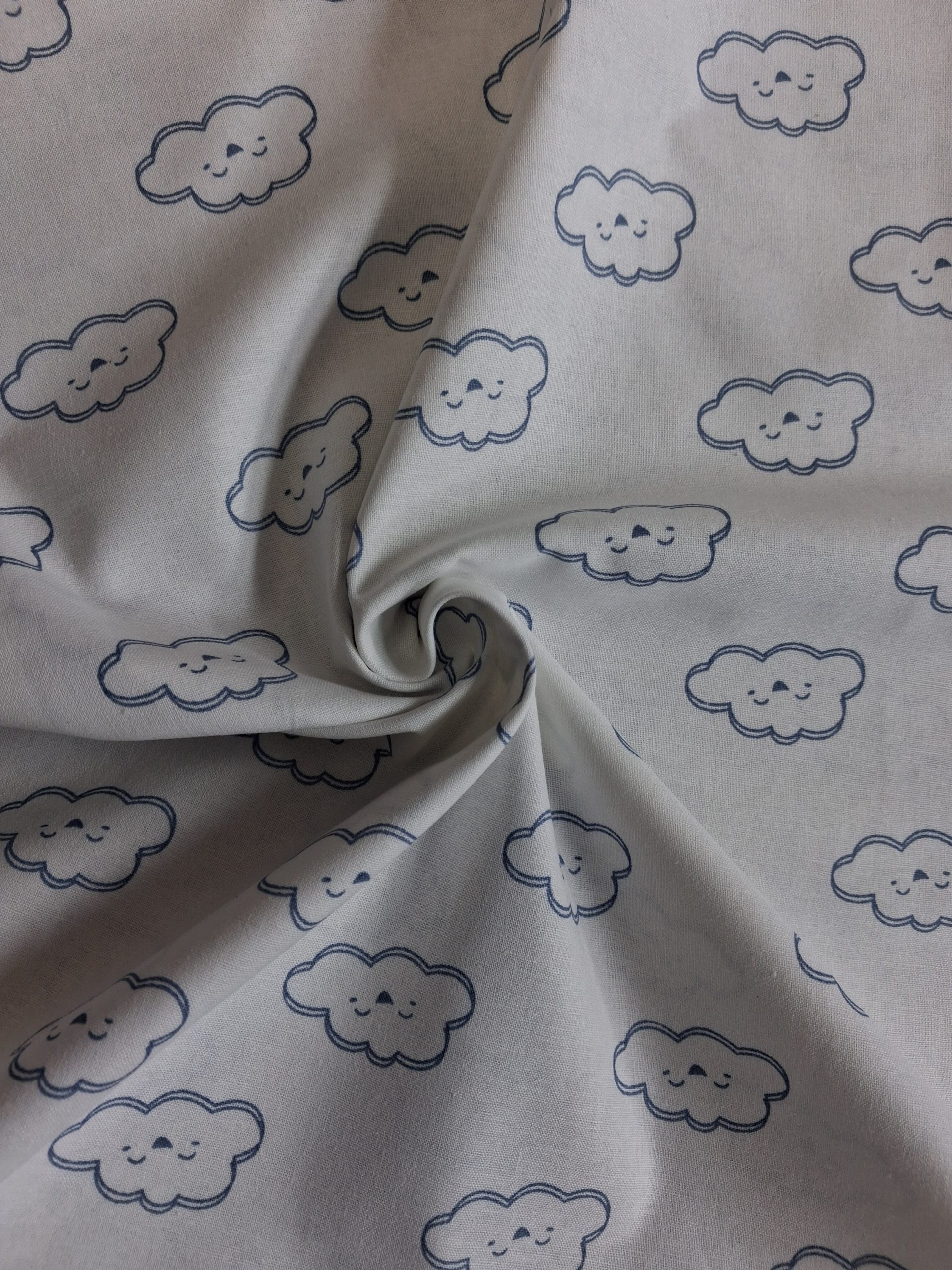 The Sky Above - Blue - Cute Clouds - The Craft Cotton Company - Image 2