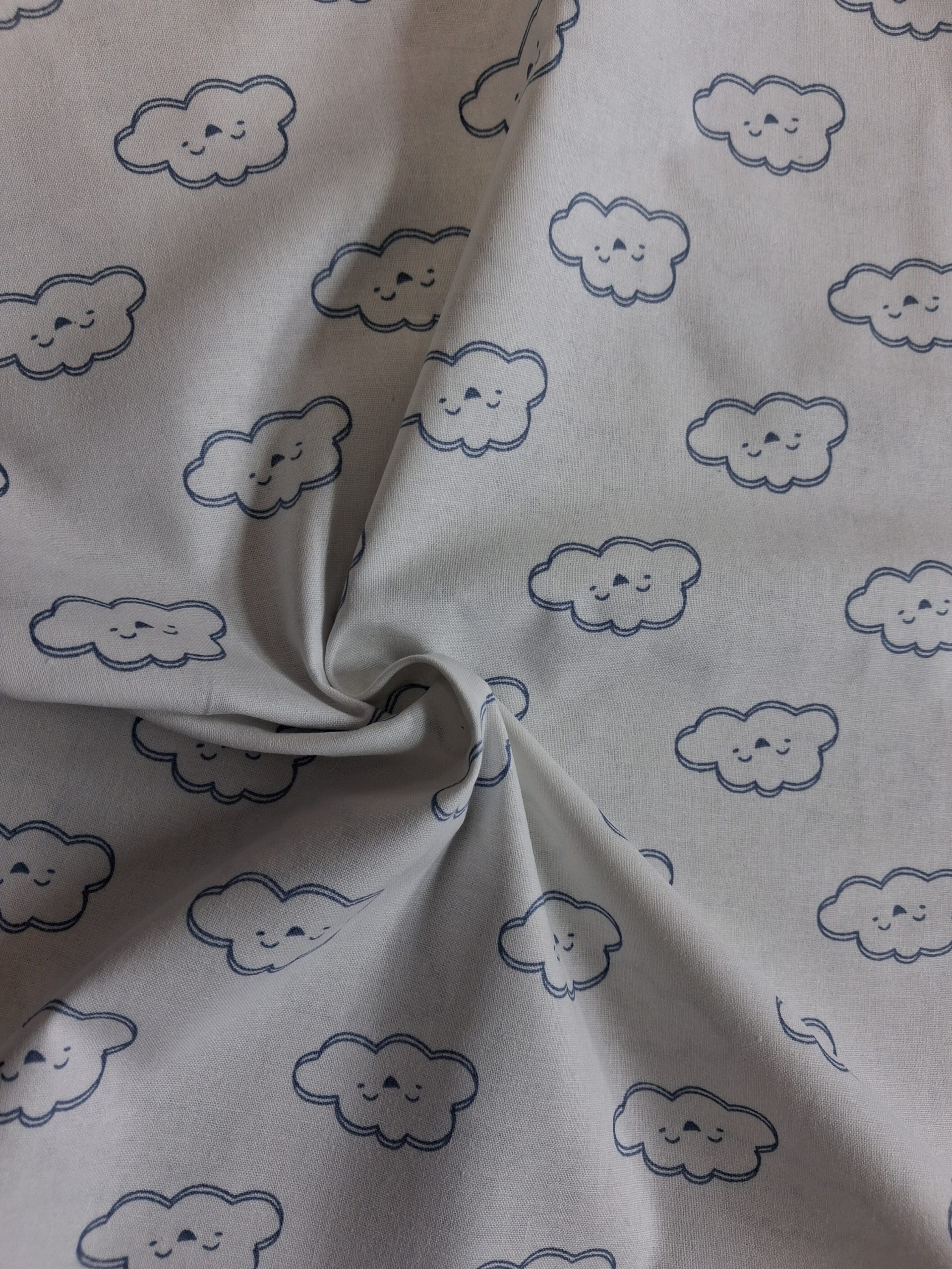 The Sky Above - Blue - Cute Clouds - The Craft Cotton Company - Image 4