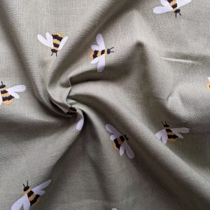 Alternative view of 100% Cotton - Bees on Sage