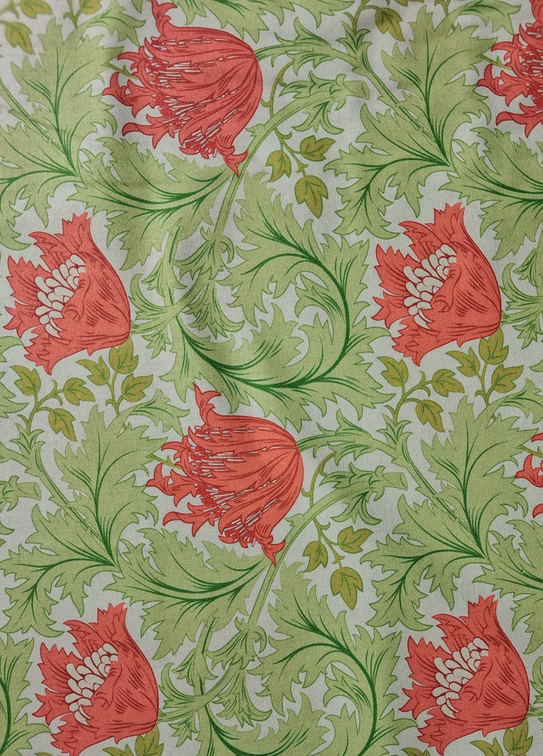 William Morris Inspired - Fabric Freedom - Red Poppy - Image 3