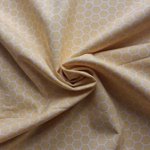 100% Cotton - Honeycomb Yellow