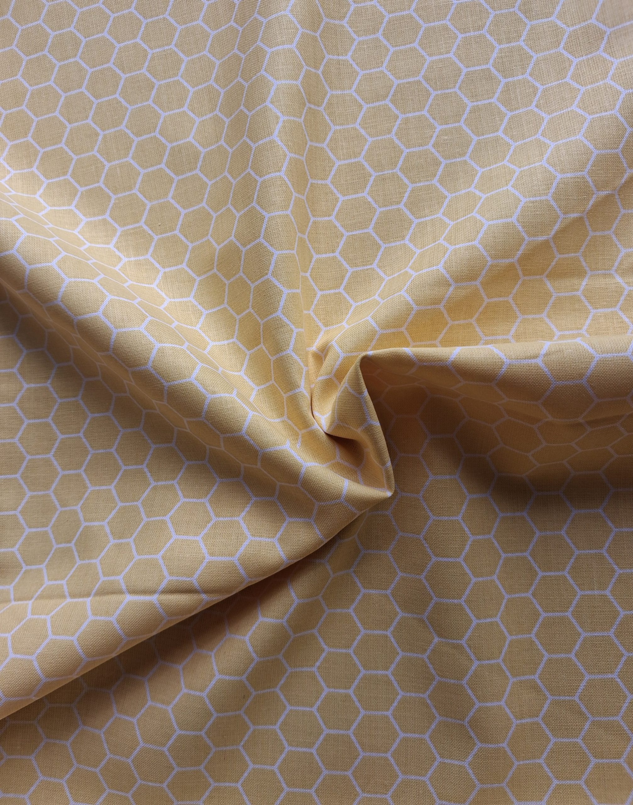 100% Cotton - Honeycomb Yellow - Image 2