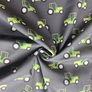 100% Cotton - Green Tractors