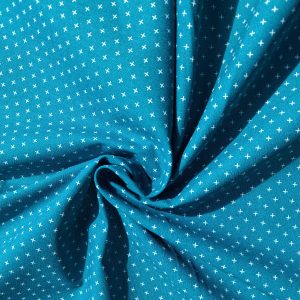100% Cotton - Colour X Geo Teal
