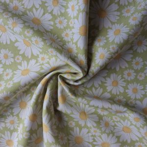 Alternative view of 100% Cotton - Daises Mint