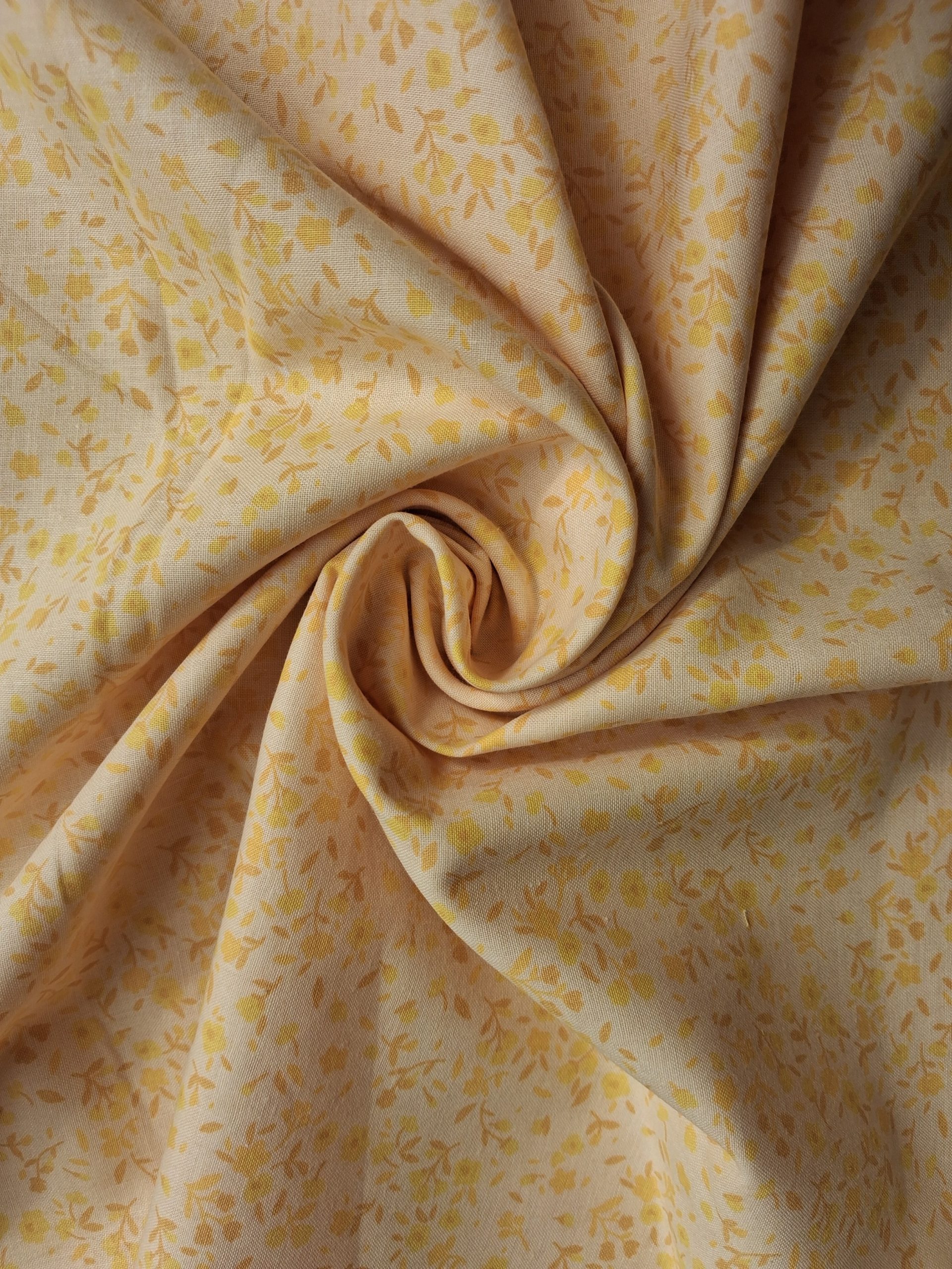100% Cotton - Ditsy Floral & Vines Vintage Cream - Image 3