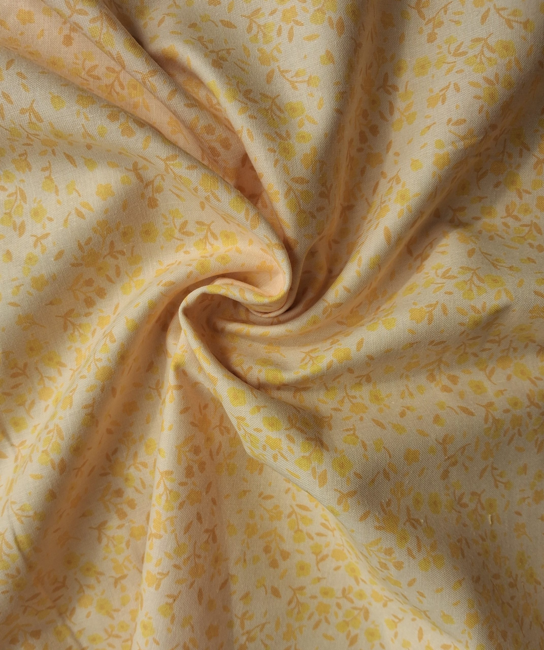 100% Cotton - Ditsy Floral & Vines Vintage Cream