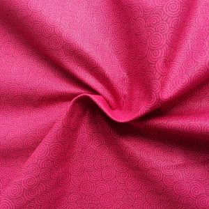 Alternative view of 100% Cotton - Small Swirls Dark Pink