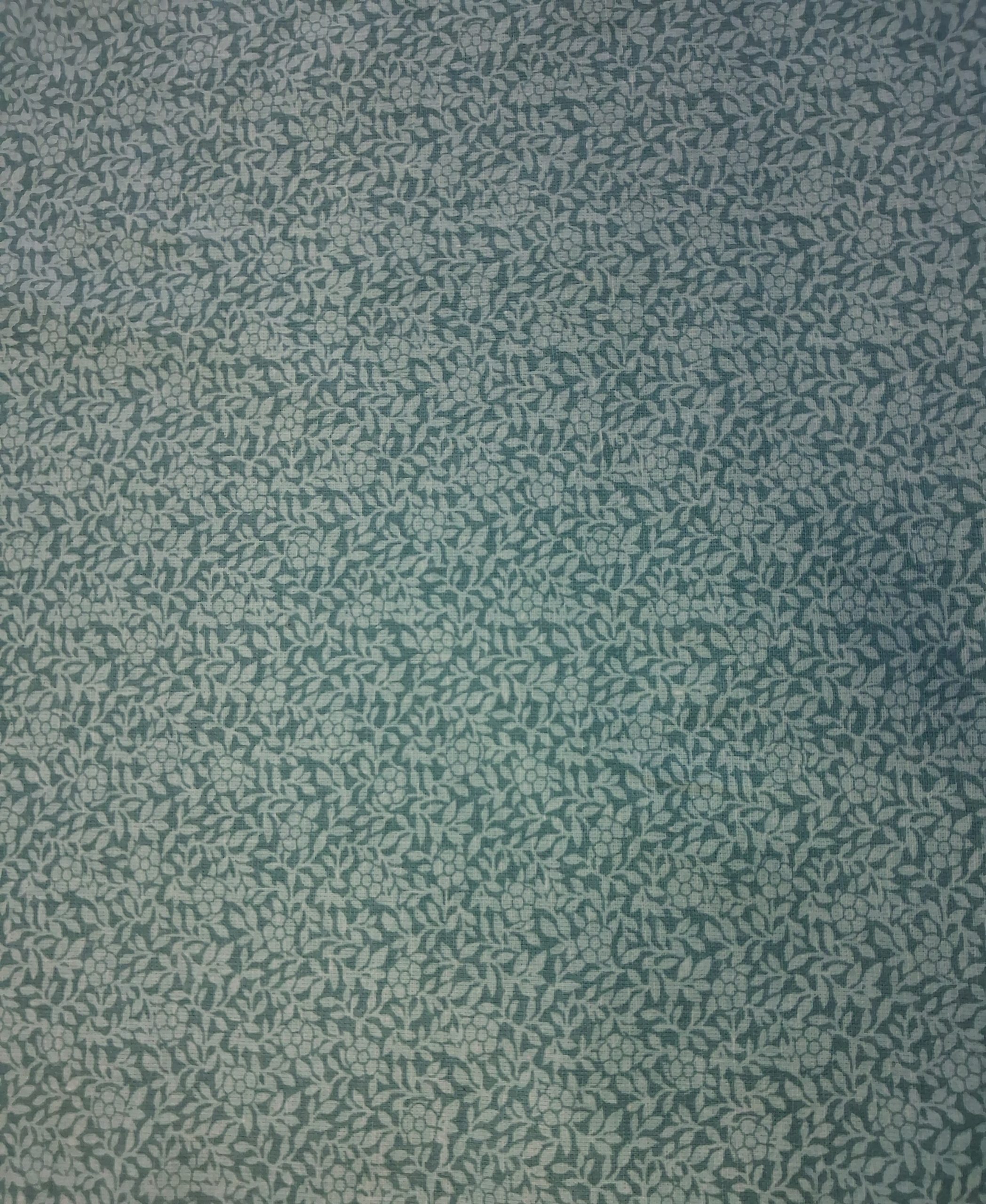 100% Cotton Wide Width Fabric - Quilt Backing - Teal Floral - Image 3