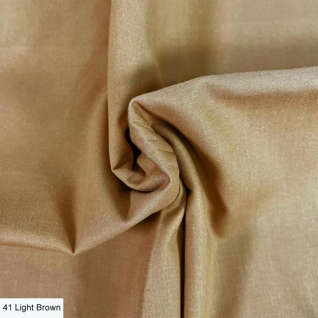 Organic Plain Cotton - Light Brown