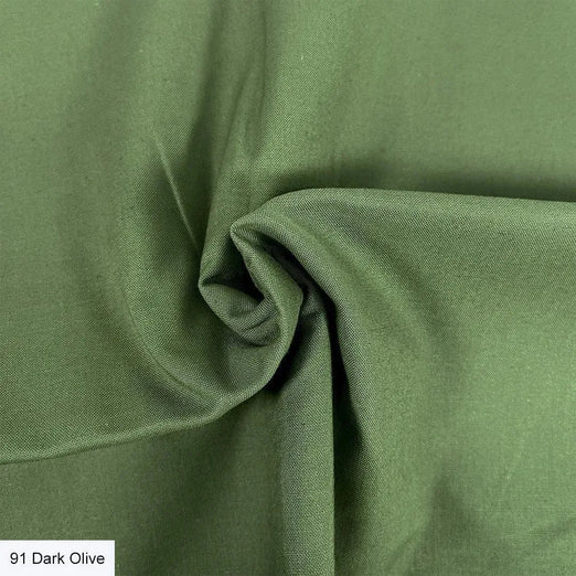 Organic Plain Cotton - Dark Olive