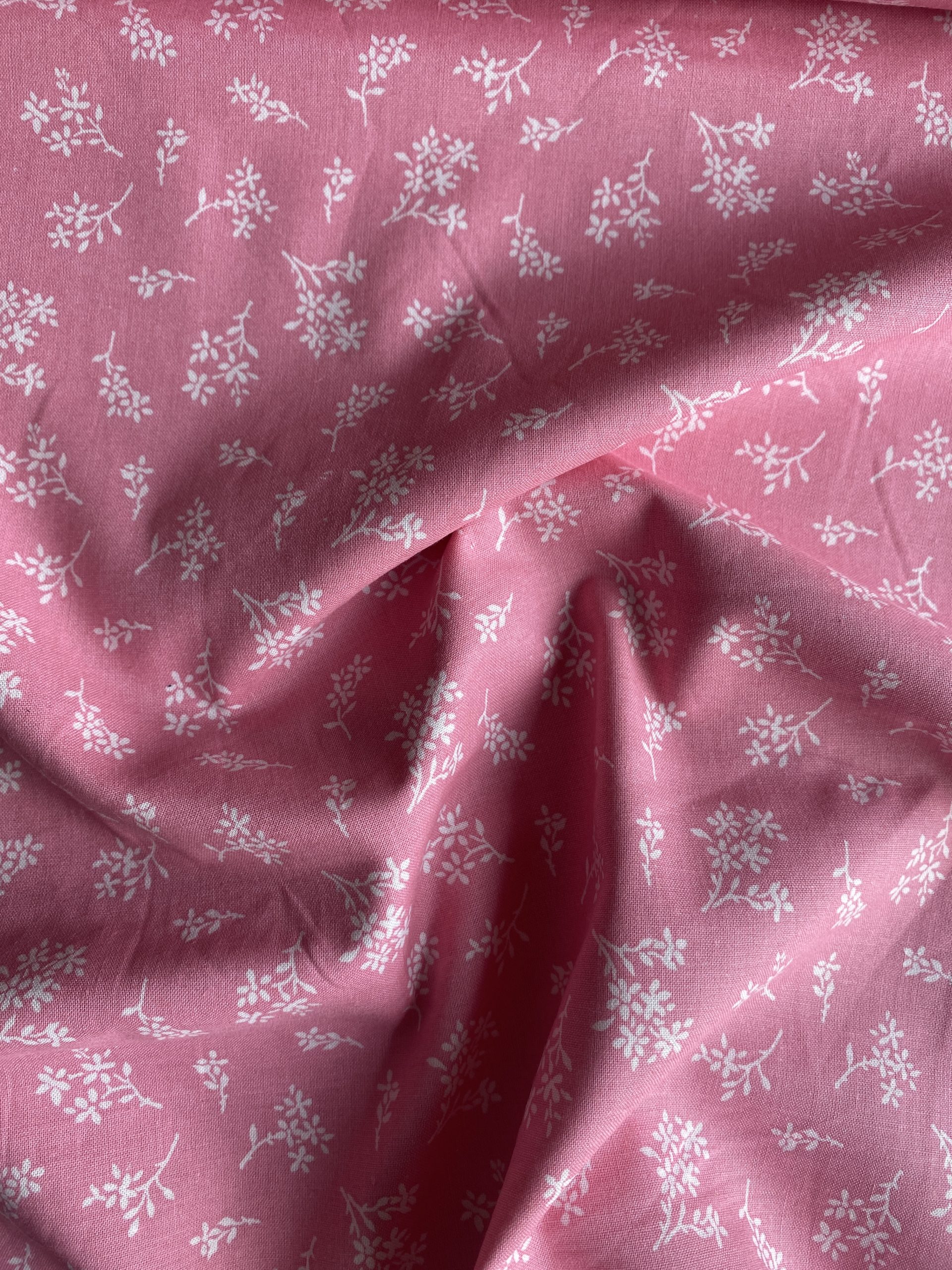 100% Cotton - Ditsy bouquet pink