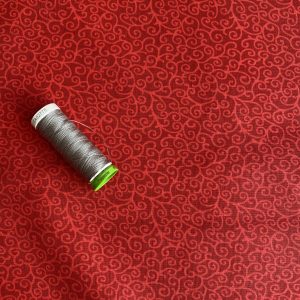 Alternative view of 100% Cotton - Scroll Red