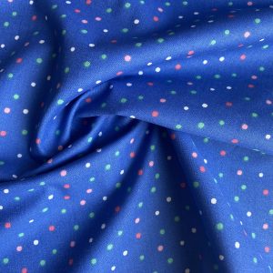 100% Cotton - Multi Dots Navy