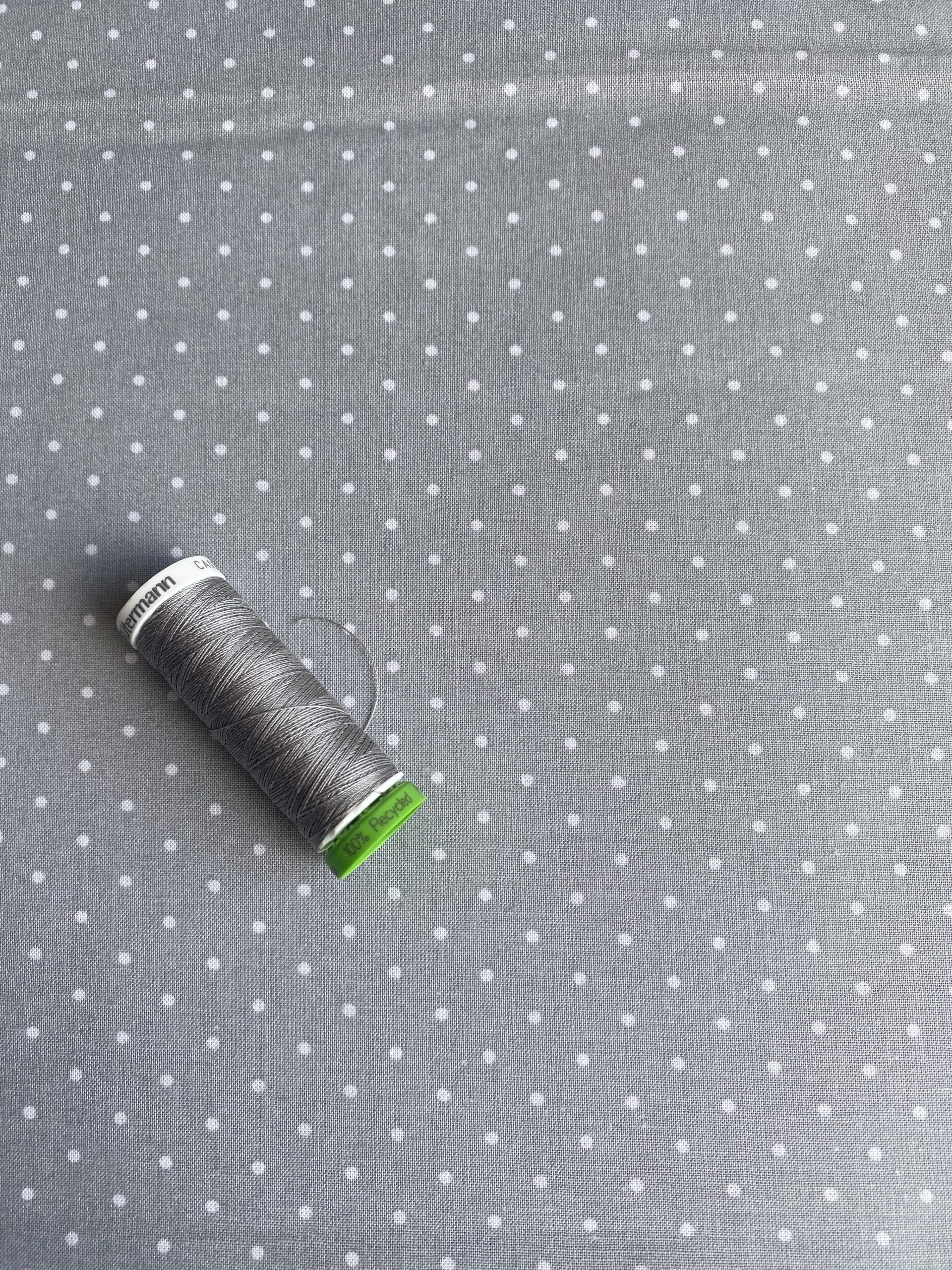 100% Cotton - Aspirin Dot Gray - Image 2
