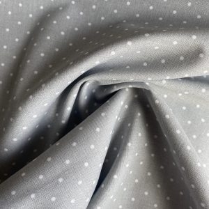 100% Cotton - Aspirin Dot Gray