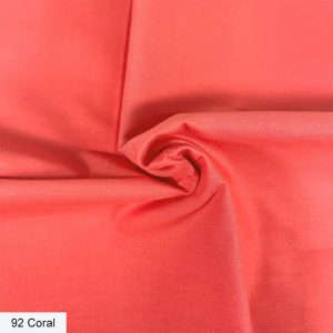 Organic Plain Cotton - Coral