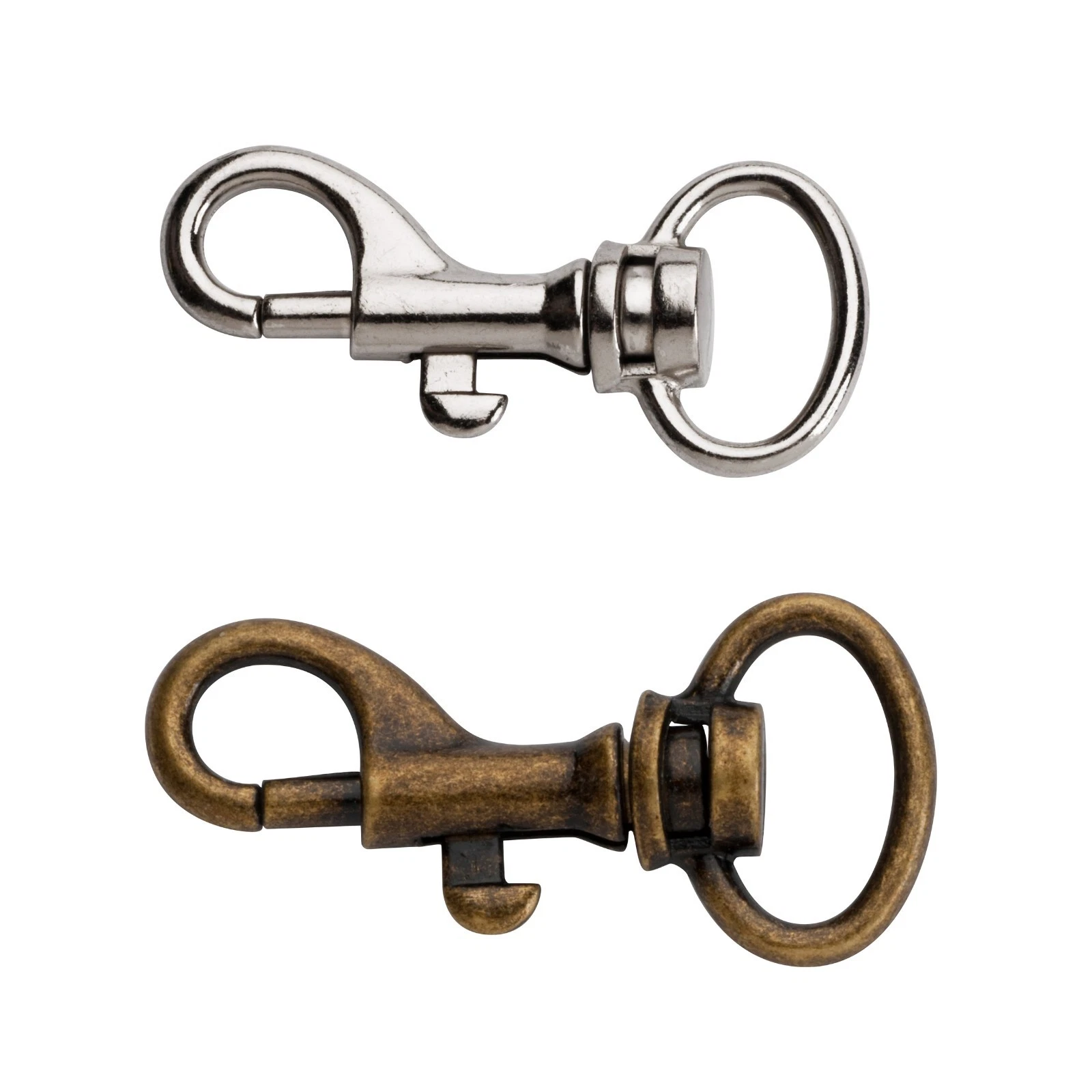 Milward Snap Hook | Silver & Bronze - 13mm (2 Pieces) - Image 2
