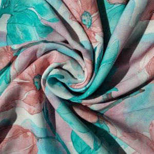 Tencel Challis- Watercolour Florals