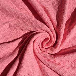 Embroidered Cotton - Bubblegum