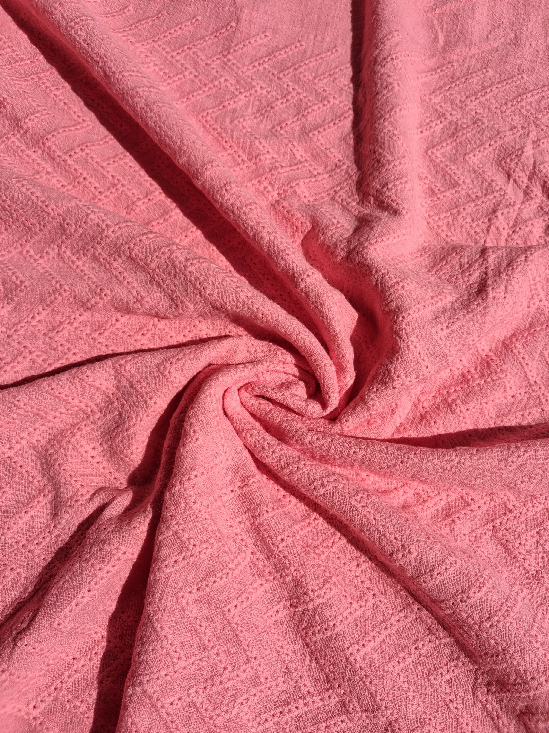 Embroidered Cotton - Bubblegum - Image 3
