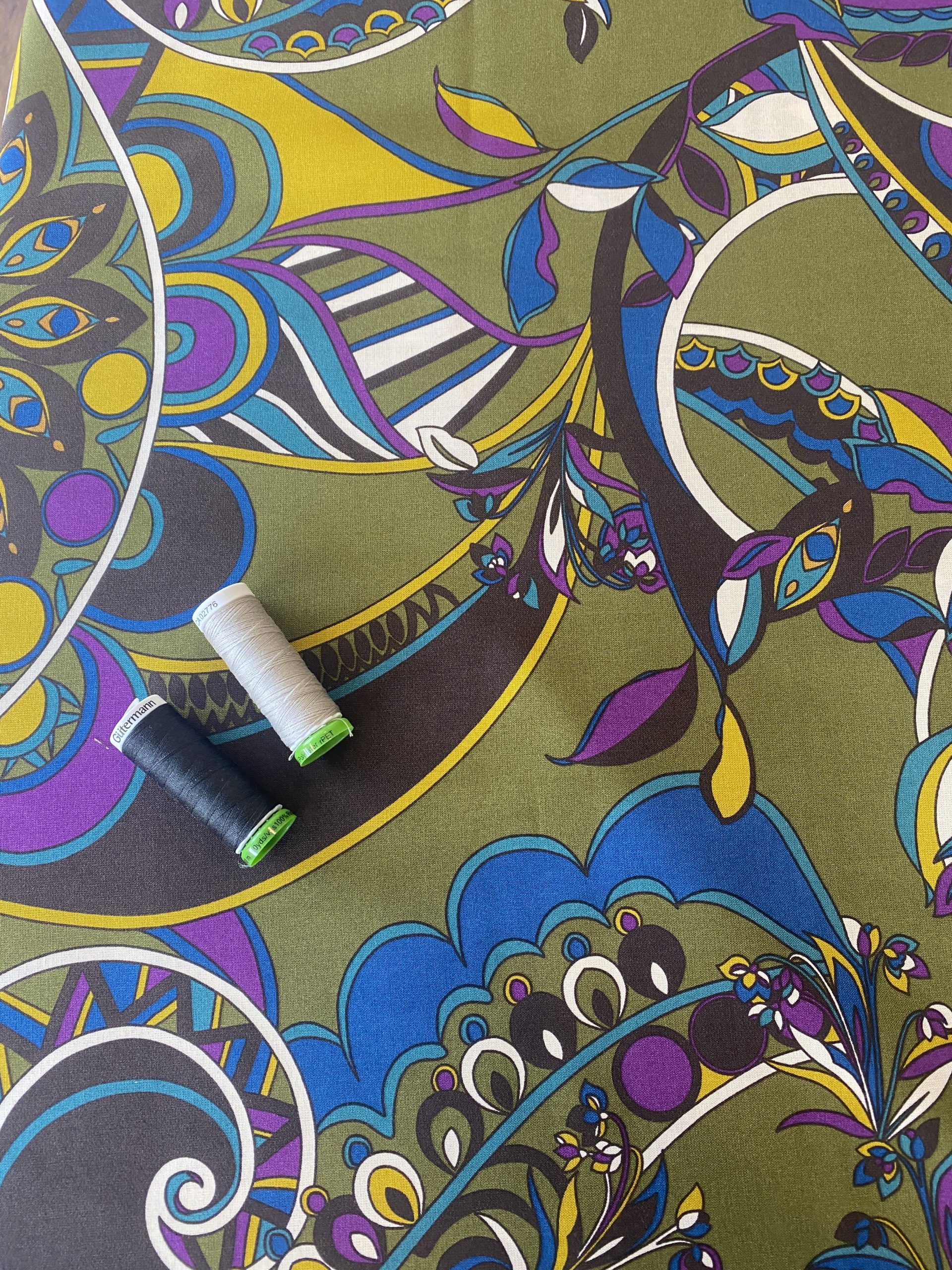 Viscose Challis - After Pucci Olive - Image 2