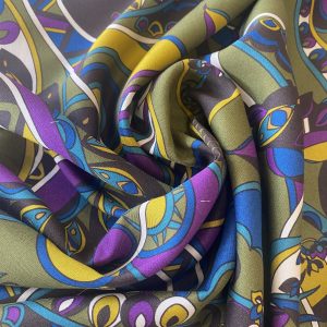 Viscose Challis - After Pucci Olive - Image 3