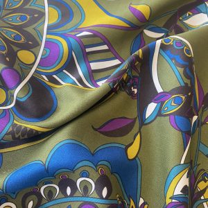 Viscose Challis - After Pucci Olive