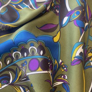 Viscose Challis - After Pucci Olive - Image 5