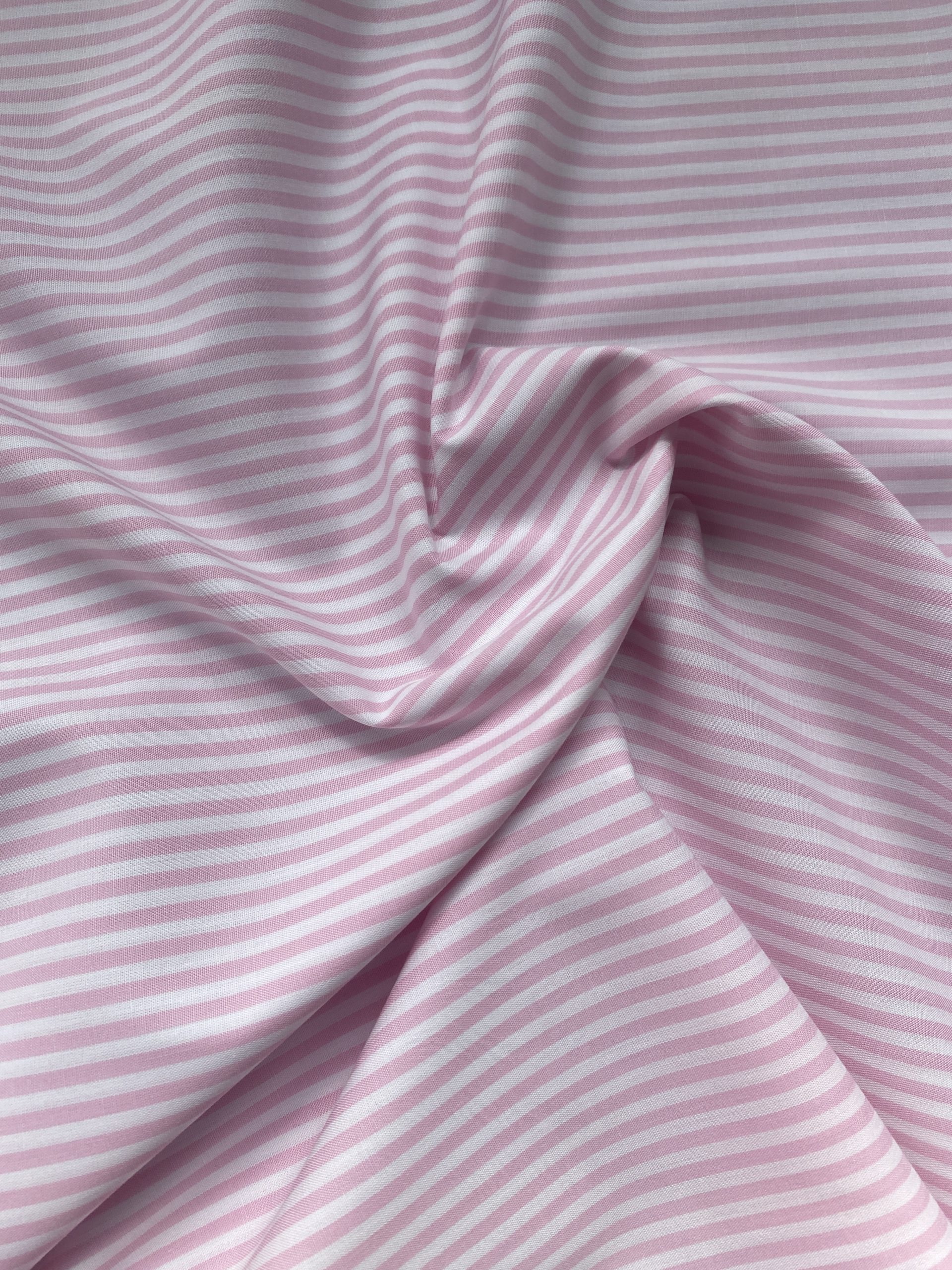 Cotton Shirting - Candy Pink Stripe