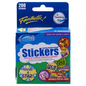 Clever Kidz 200 Reward Stickers Roll - Motivational Stickers for Kids - Image 2