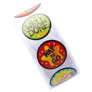 Clever Kidz 200 Reward Stickers Roll - Motivational Stickers for Kids - Image 4