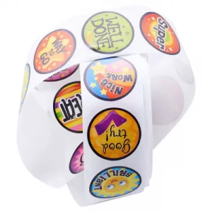 Clever Kidz 200 Reward Stickers Roll - Motivational Stickers for Kids - Image 5