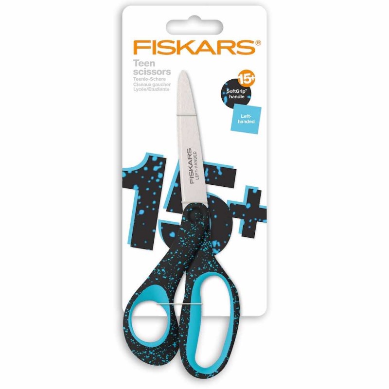 Fiskars Teen Scissors – Left-Handed – Speckled Blue – 20cm