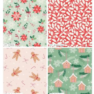 Craft Cotton Co - Baubles and Bows - Berries - Fat Quarter Bundle (pack of 4) - Image 2
