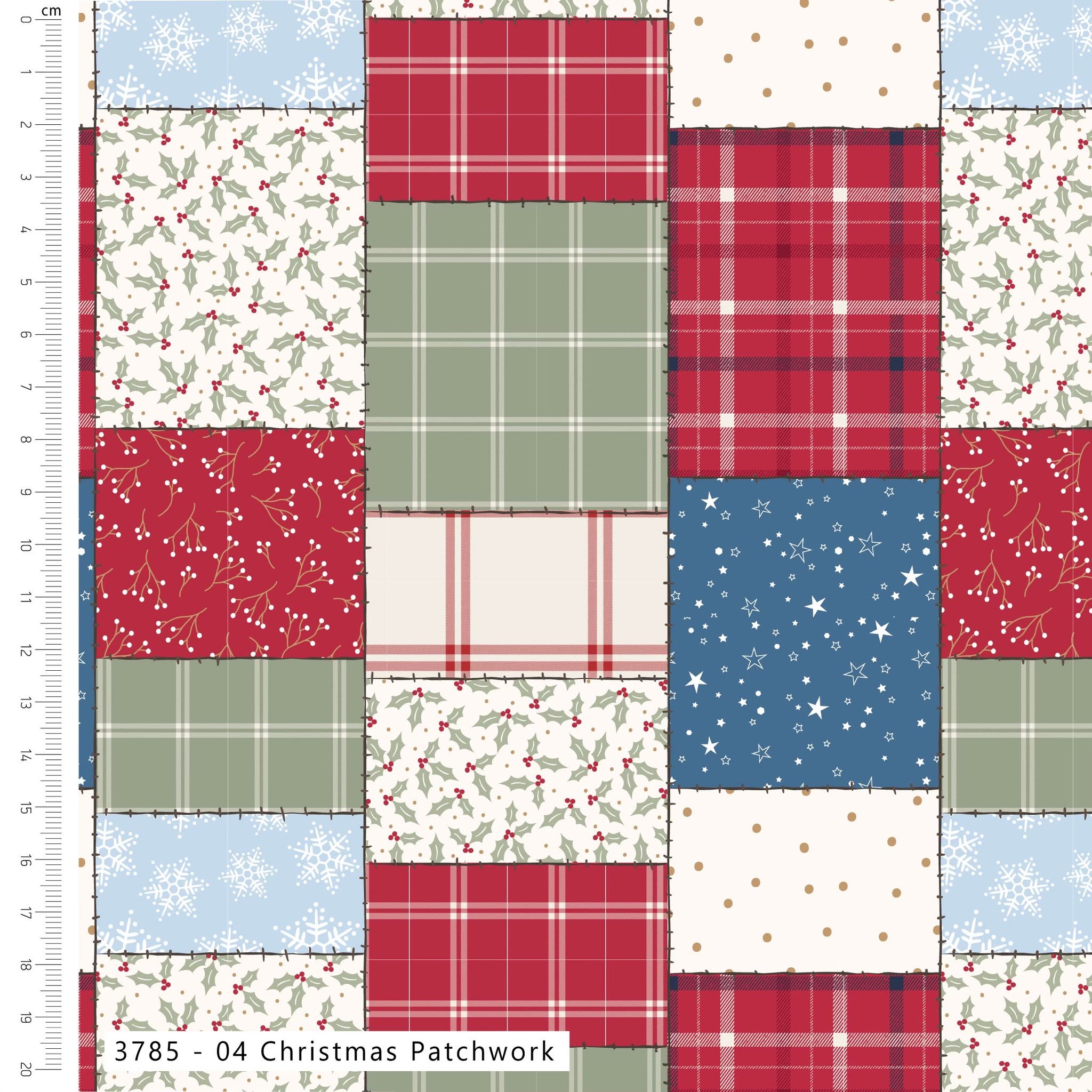 Holly Jolly Christmas Patchwork - The Craft Cotton Company