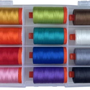 10th Anniversary Collection - Cherrywood Fabrics - 12 Large Spools 100% Cotton 50WT