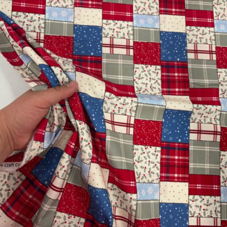 Holly Jolly Christmas Patchwork - The Craft Cotton Company - Image 2